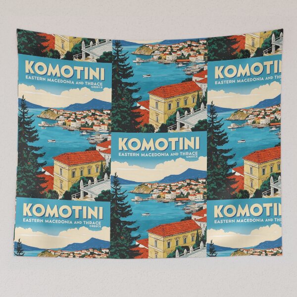 Item preview, Komotini Eastern Macedonia and Thrace Greece Vintage Travel Retro Tourism designed and sold by TravelersGems.