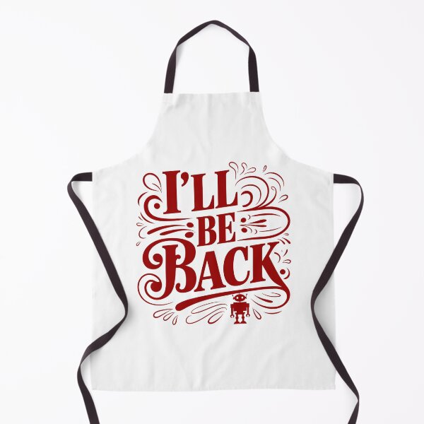 Item preview, I’ll Be Back – Bold Red Retro Quote Design designed and sold by SohaTrends.