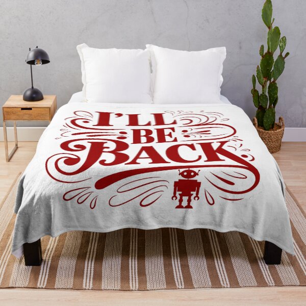 Item preview, I’ll Be Back – Bold Red Retro Quote Design designed and sold by SohaTrends.