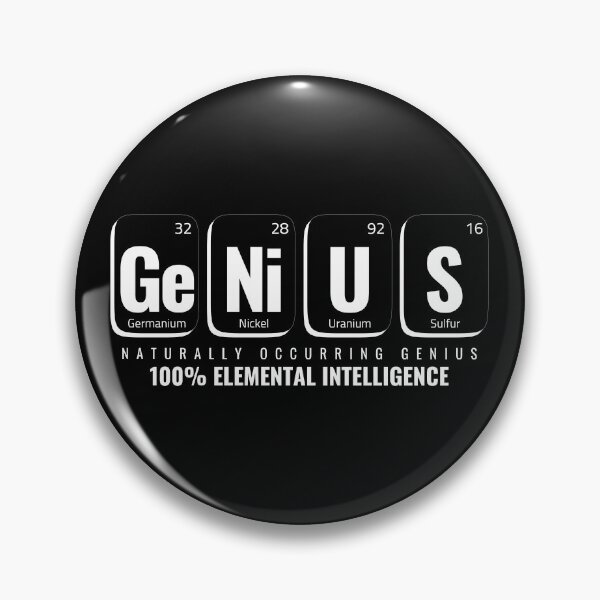 Item preview, GENiUS Periodic Table Design – Germanium, Nickel, Uranium, Sulfur | Funny Science Design for Nerds, Students & Teachers designed and sold by Yuli Club.