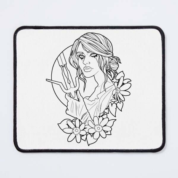 Item preview, Ciri Witcher 3 (Black Lines) designed and sold by nirners.