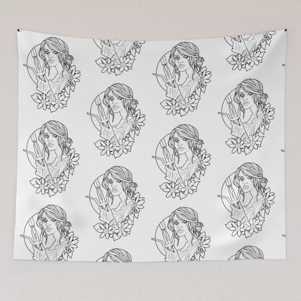 Item preview, Ciri Witcher 3 (Black Lines) designed and sold by nirners.