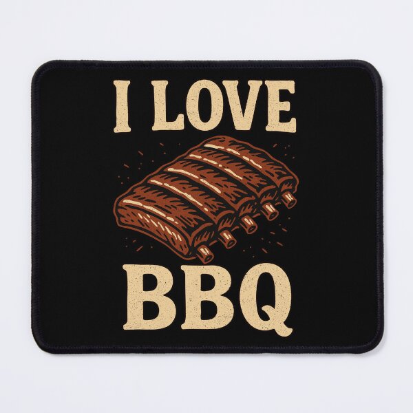 Item preview, I Love BBQ – Smoked Ribs Design designed and sold by SteadyRolling.