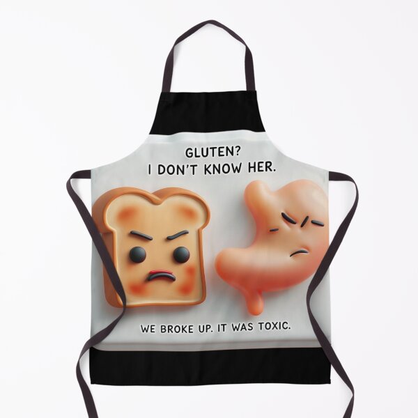 Item preview, Funny Gluten Free Joke – Bread & Stomach Breakup Pun designed and sold by MomentumbyOla.