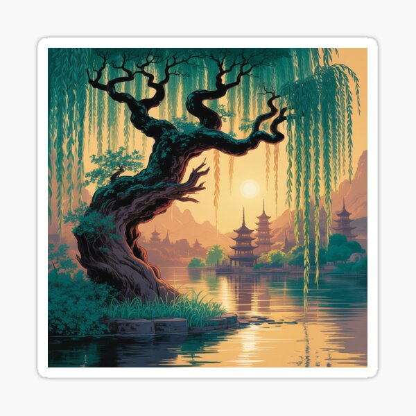 Item preview, Аncient willow tree with long, cascading branches.  designed and sold by Lilashakti ⭐️ ⭐️ ⭐️ ⭐️ ⭐️.