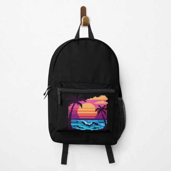 Item preview, 8-Bit Beach Sunset - Retro Pixel Art Landscape designed and sold by OnPointOutfits.