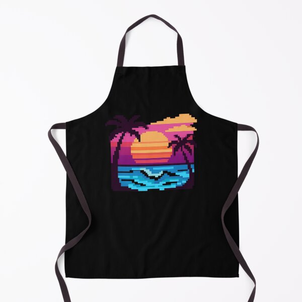 Item preview, 8-Bit Beach Sunset - Retro Pixel Art Landscape designed and sold by OnPointOutfits.