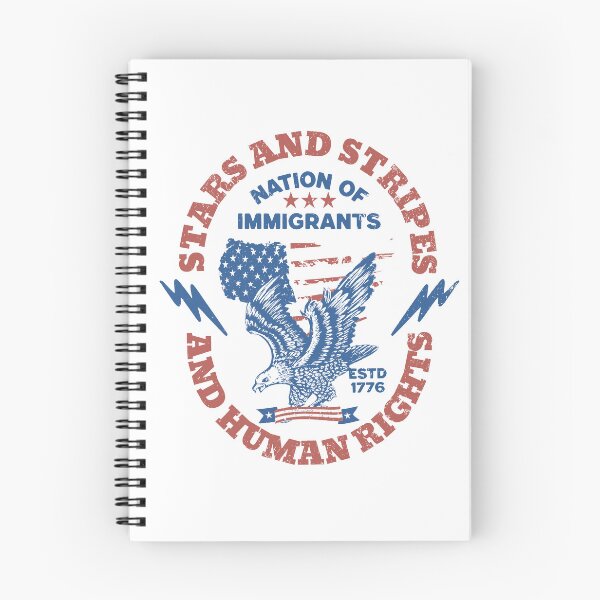 Item preview, Stars and Stripes and Human Rights Tee, Immigrant Rights Fourth of July Shirt, Comfort Colors 4th of July Nation of Immigrants Shirt Liberal designed and sold by DunciOcukino.