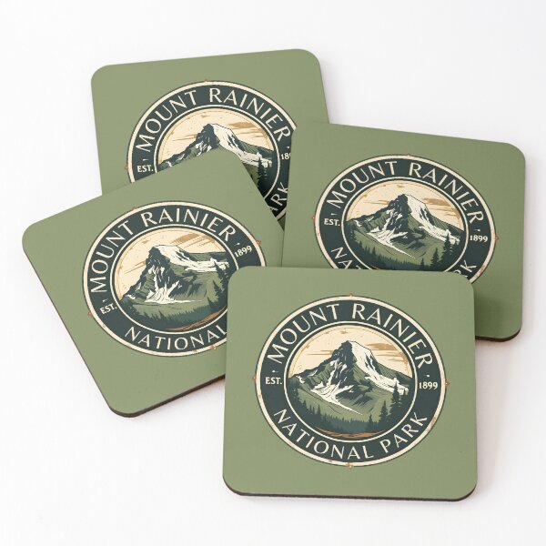 Item preview, Mount Rainier National Park - Washington - US  designed and sold by GoodOldVintage.