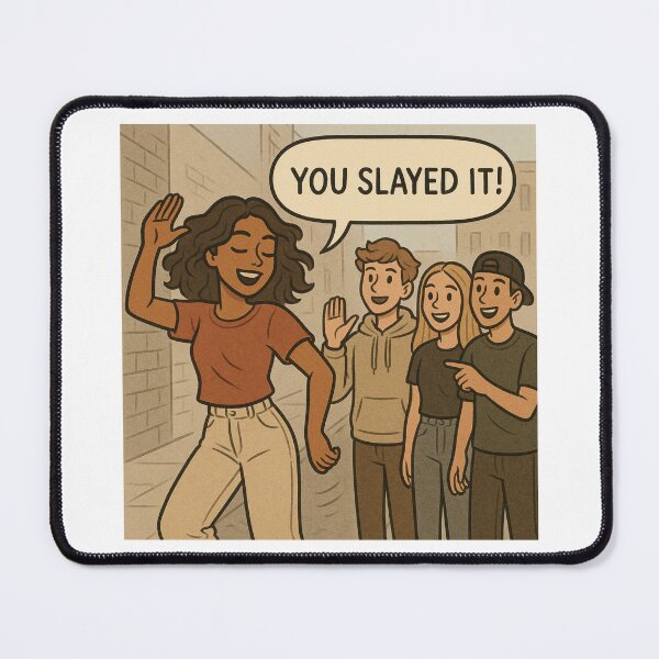 Item preview, You slayed it! designed and sold by Felt & Spoken.