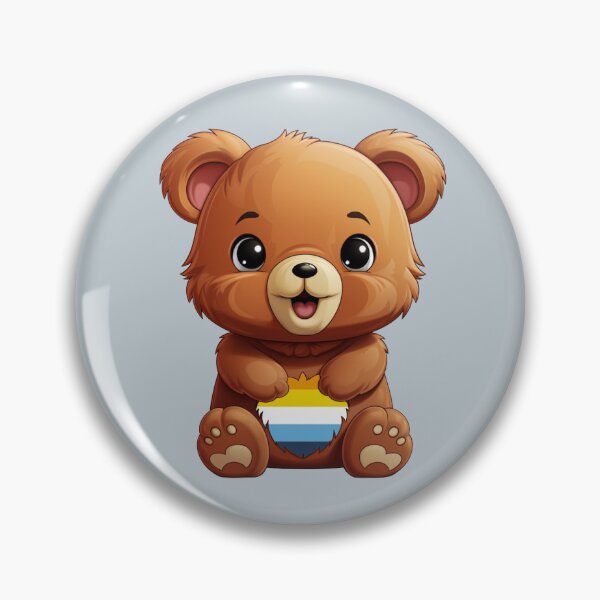 Item preview, Cute AroAce Pride Flag Bear, Subtle Kawaii Aromantic Asexual Bear Design designed and sold by Travelslightly.