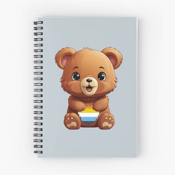 Item preview, Cute AroAce Pride Flag Bear, Subtle Kawaii Aromantic Asexual Bear Design designed and sold by Travelslightly.
