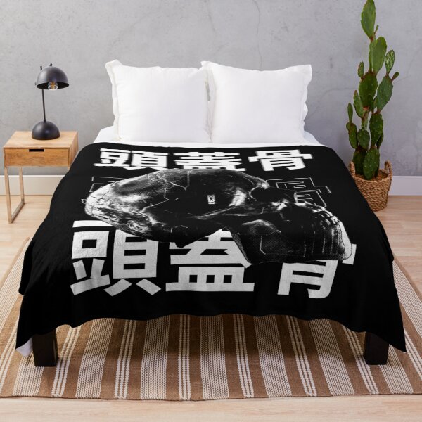 Item preview, black robot skull head of machine in sci-fi japan cyberpunk futuristic theme designed and sold by CYBER-ROR.