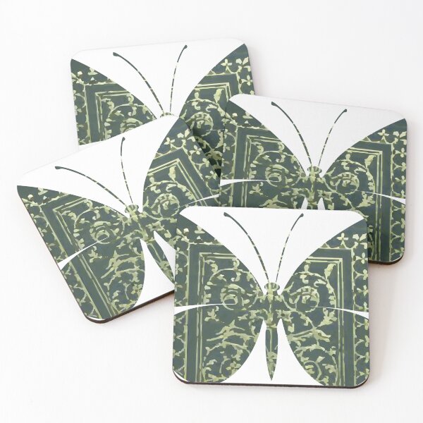 Item preview, A green butterfly with golden ornament designed and sold by LiviaPenroseDesigns.