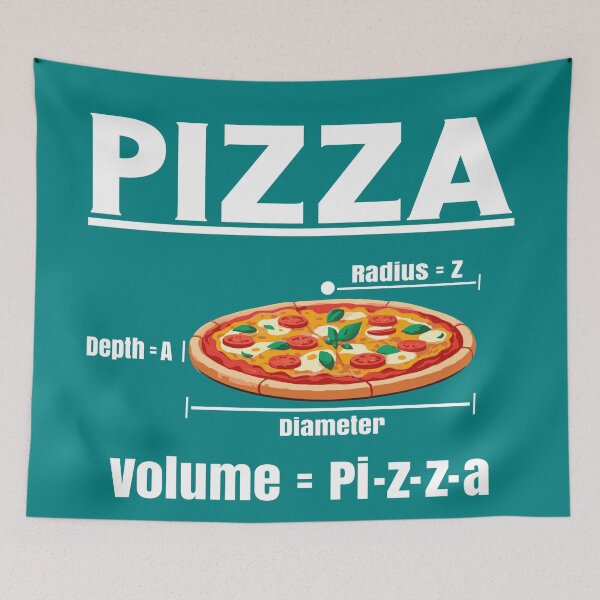 Item preview, Maths Nerd Pizza Lovers Volume Formula Geek Math Teacher designed and sold by Colorfulman.