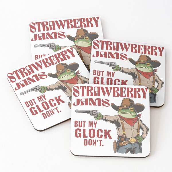 Item preview, Strawberry Jams But My Glock Don't Shirt, Comfort Colors Funny T-shirt, Funny Frog T-Shirt, Funny Meme Shirt, Funny Frog Tee designed and sold by CrinoSwice.