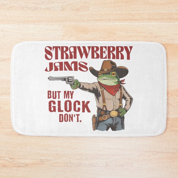 Item preview, Strawberry Jams But My Glock Don't Shirt, Comfort Colors Funny T-shirt, Funny Frog T-Shirt, Funny Meme Shirt, Funny Frog Tee designed and sold by CrinoSwice.