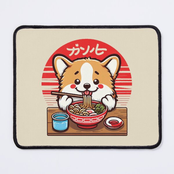 Item preview, Corgi Eating Ramen Cute Kawaii designed and sold by Scaryzz.