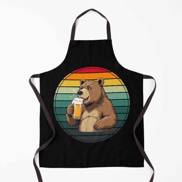 Item preview, Funny Drinking Bear Clipart for Party, Dad Gifts & Bar Decor designed and sold by sssweetness.