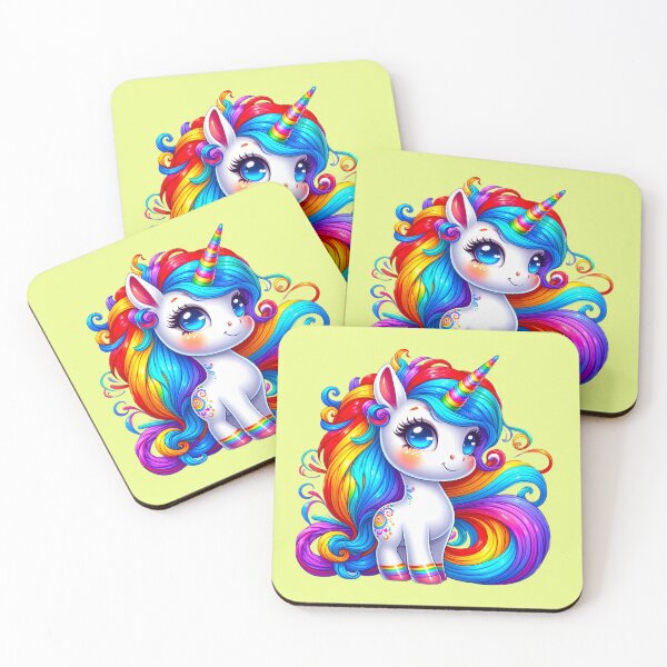 Item preview, Cute unicorn, colorful and quirky designed and sold by LoneAngel.