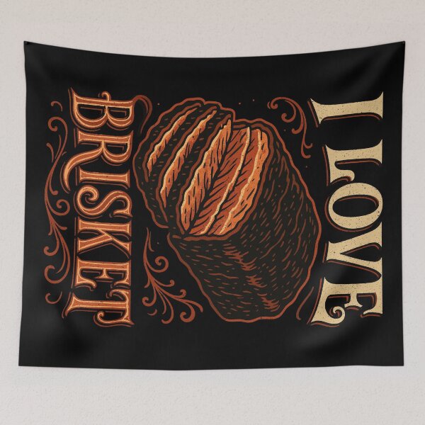 Item preview, I Love Brisket – Smoked Meat Design designed and sold by SteadyRolling.