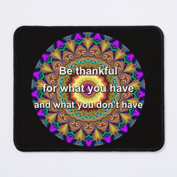 Item preview, Be Thankful for what you have Golden Rainbow Mandala designed and sold by Warren Paul Harris.