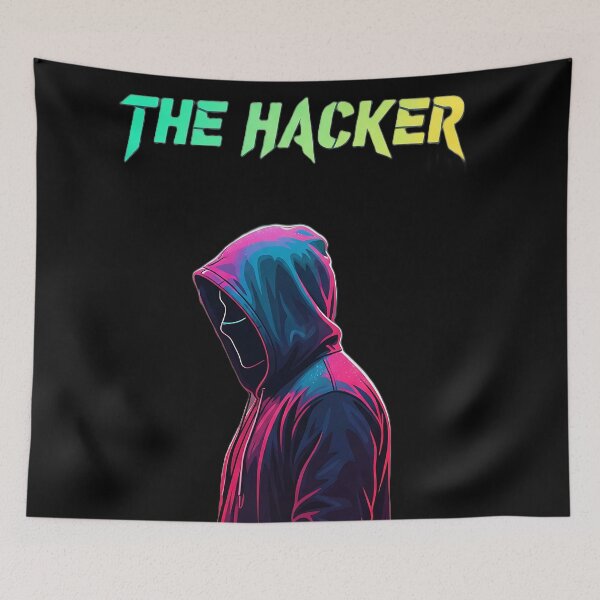 Item preview, The Hacker - Neon Cyberpunk Shadow designed and sold by Ayutthaya Vibes.