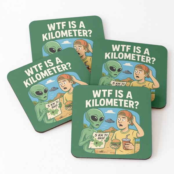 Item preview, WTF Is a Kilometer? Alien Confusion & Bonus Hand designed and sold by ShineEyePirate.