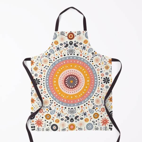 Item preview, Vibrant Folk Art Mandala - Scandinavian Folk Art by heidiannemorris © designed and sold by FOLK ART FUSION by heidiannemorris.