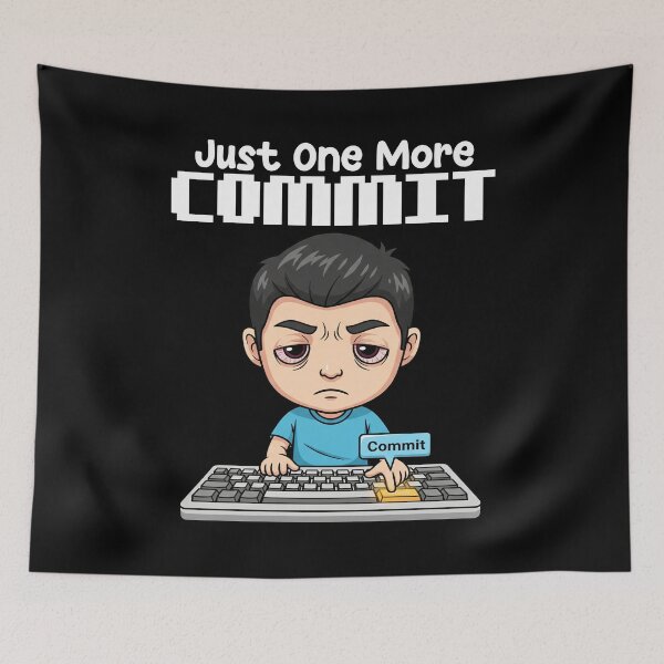 Item preview, JUST ONE MORE COMMIT - PROGRAMMER GIFT designed and sold by KEF Custom.