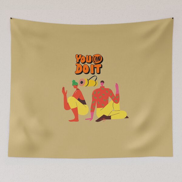 Item preview, You Can Do It Yoga Art . designed and sold by  StickAndStyle .