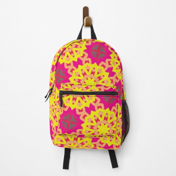 Item preview, Bright Geometric Pattern With Yellow and Pink Mandala Shapes designed and sold by HappyHavenStu.