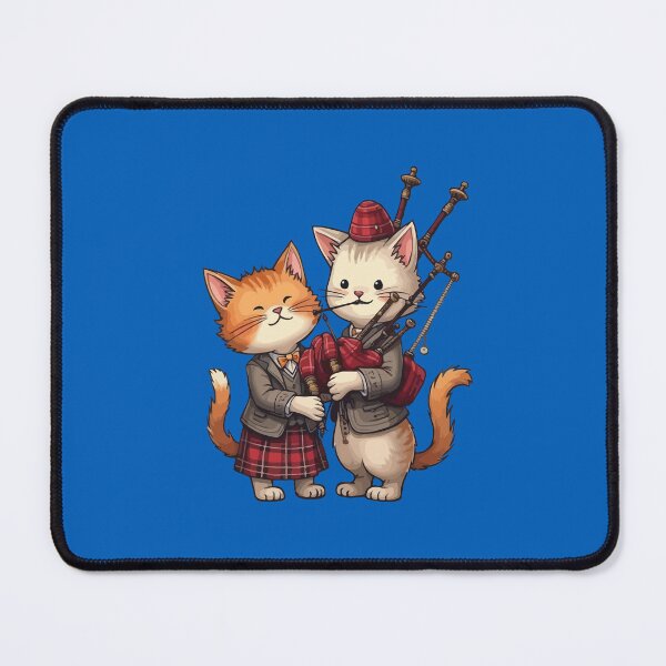 Item preview, Orange Cats Playing Bagpipes and Wearing Plaid designed and sold by taiche.
