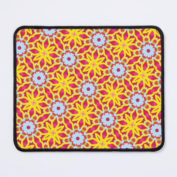 Item preview, Colorful Floral and Star-Shaped Symmetrical Abstract Pattern designed and sold by HappyHavenStu.