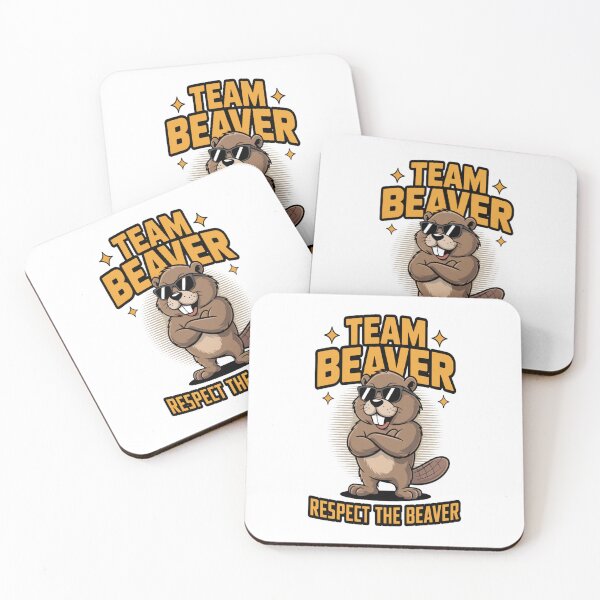 Item preview, Cool Beaver Mascot Team Beaver Respect Funny Sports Tee designed and sold by stickercuffs.