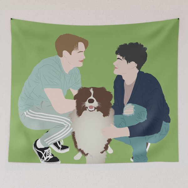 Item preview, Nick and Carlie with Nellie at the park | heartstopper designed and sold by Pinu92.
