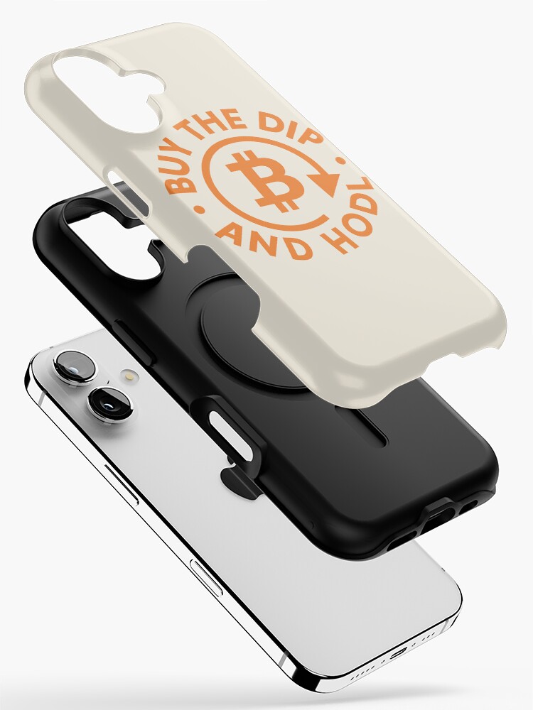 Bitcoin “Buy the Dip and HODL” iPhone Case