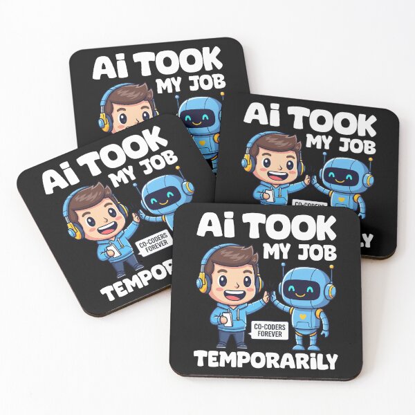 Item preview, AI TOOK MY JOB TEMPORARILY - PROGRAMMER GIFT designed and sold by KEF Custom.