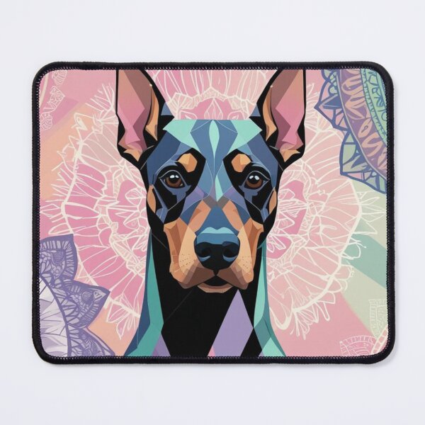 Item preview, Rex the Geometric Doberman | Bold Polygonal Dog Art designed and sold by WhiskerTales.