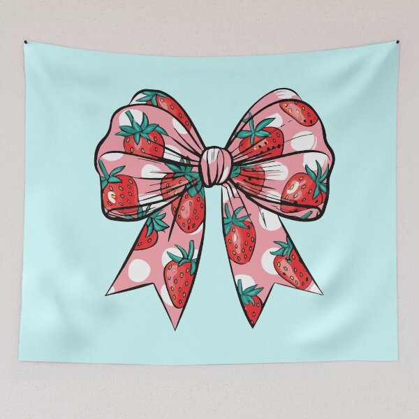 Item preview, Cute strawberry bow  designed and sold by BrownHorse90s.
