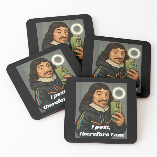 Item preview, Descartes Mirror Selfie – “I Post, Therefore I Am” designed and sold by PHILOSOPHY-SWAG.