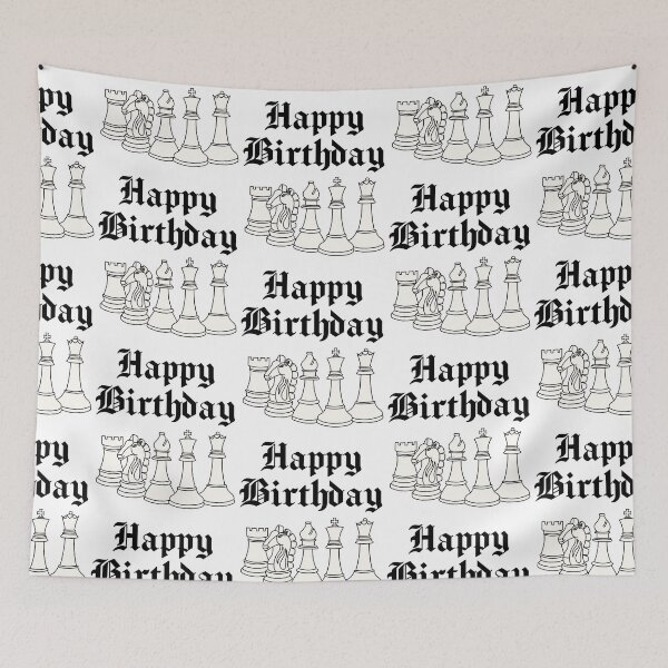Item preview, Chess Player Happy Birthday designed and sold by doodlerob.