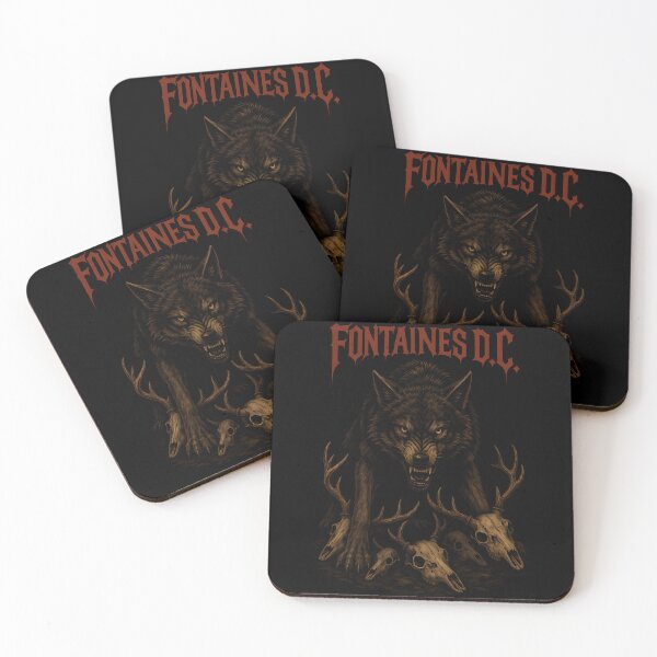Item preview, Fontaines D.C. Wolf and Deer Skulls designed and sold by jackjoe1708.