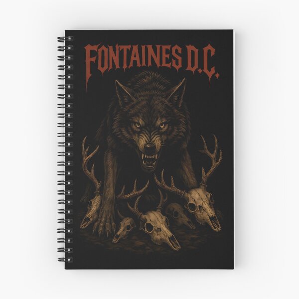 Item preview, Fontaines D.C. Wolf and Deer Skulls designed and sold by jackjoe1708.