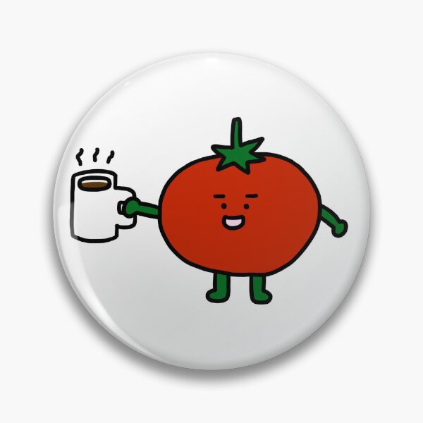 Item preview, tomato guy with a cup of coffee designed and sold by superbaechoo.