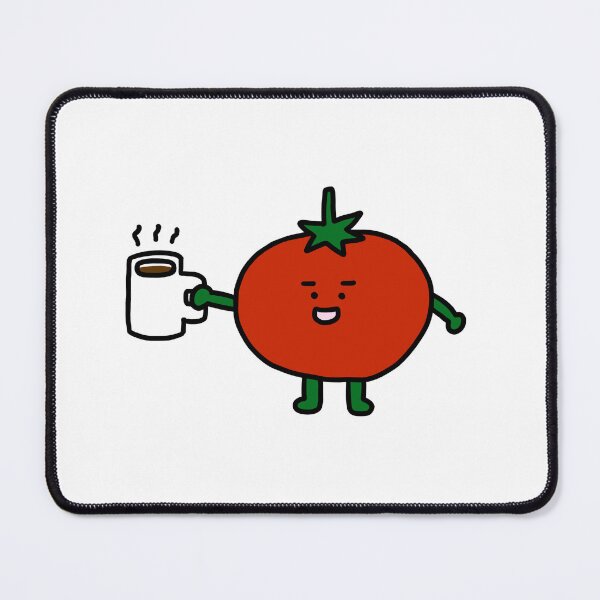Item preview, tomato guy with a cup of coffee designed and sold by superbaechoo.