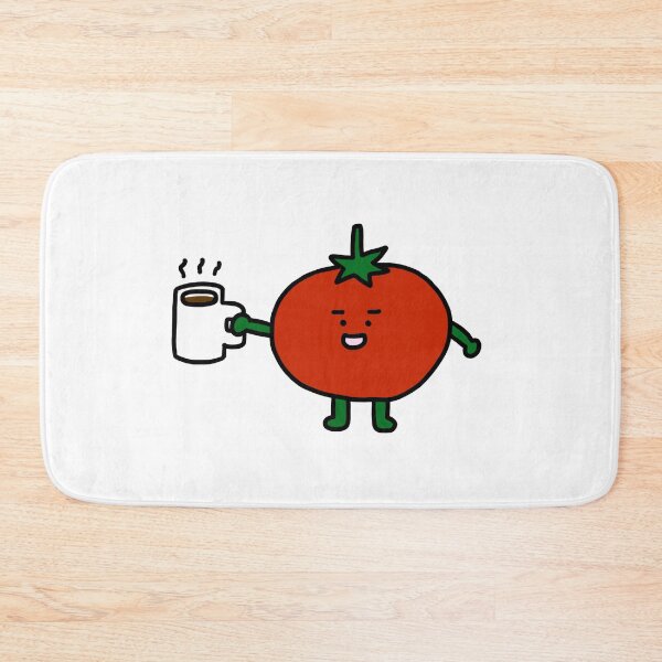 Item preview, tomato guy with a cup of coffee designed and sold by superbaechoo.