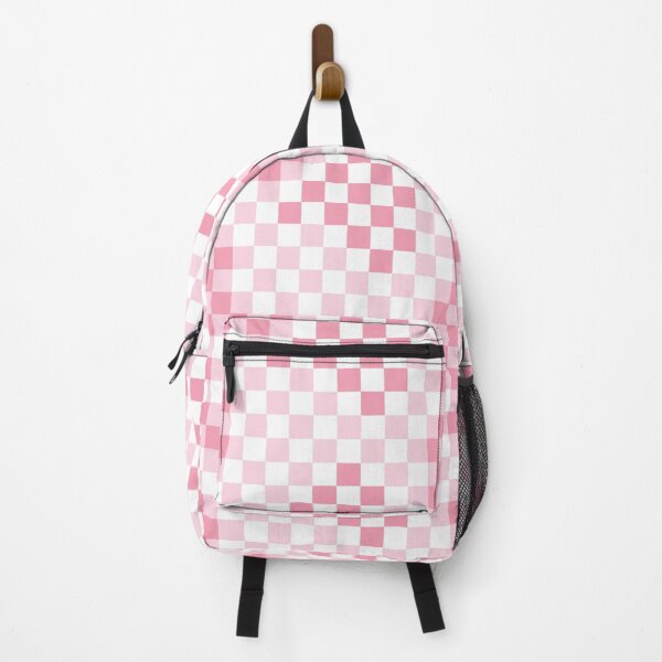 Item preview, pink checkerboard grid check pattern designed and sold by winterpumpkin.
