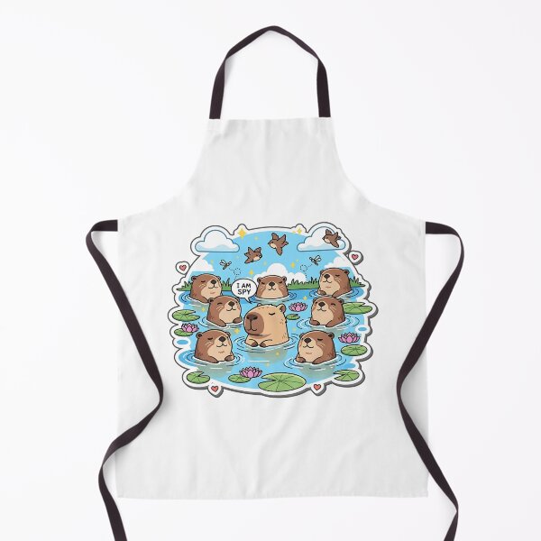 Item preview, Capybara Spy Sticker – Cute Chibi Capybara Among Otters Kawaii Animal Design designed and sold by Nuist25.