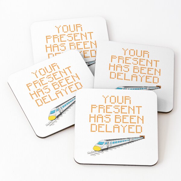 Item preview, Your Present Has Been Delayed, Train Rail Enthusiast Birthday designed and sold by doodlerob.